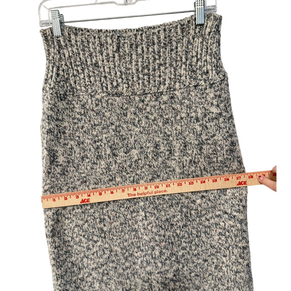 NEW! Ulla Johnson L Marled $475 Stretch Wool Sweater Midi Skirt Whipstitch Blue - Picture 10 of 12